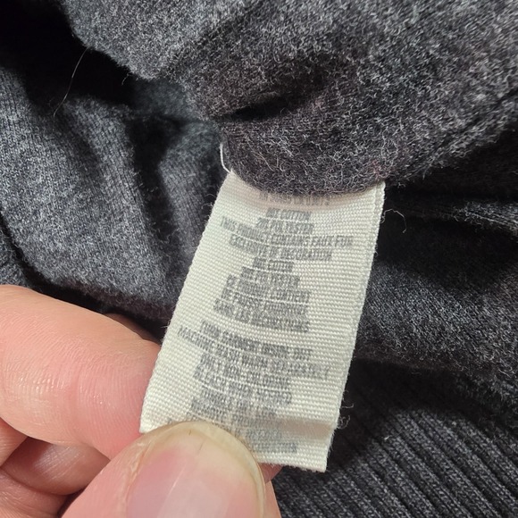 Aerie Jacket‎ Womens Medium Gray Quilted Hoodie Faux Fur Hooded Sweatshirt - Picture 8 of 9